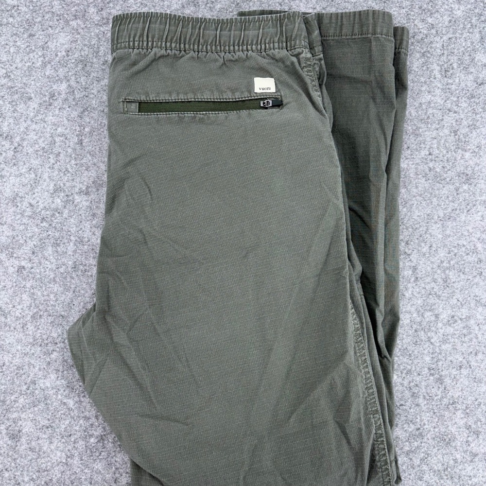 Vuori Men Ripstop Climber Pants Army Green Organic Cotton VW401 Large